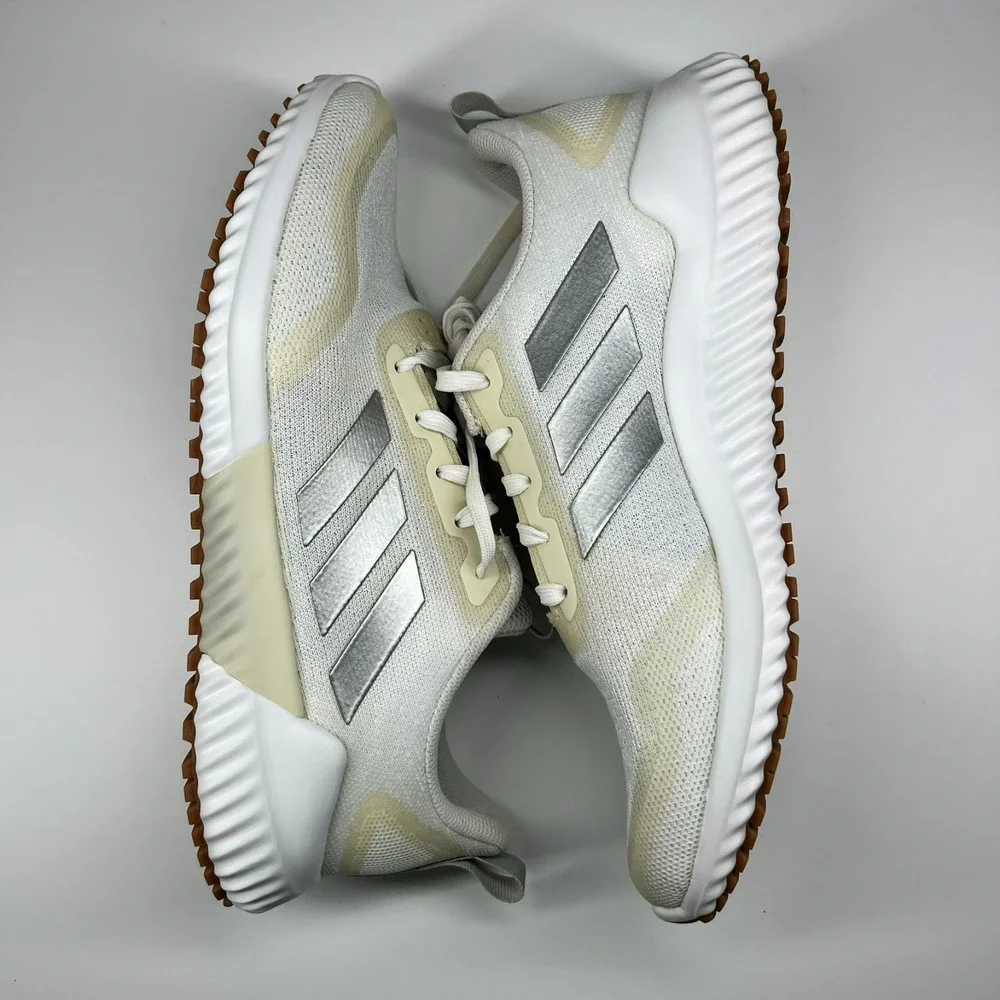 Adidas Edge Runner Shoes Men's Size 8 Climacool Athleisure White Cream Gum Soles